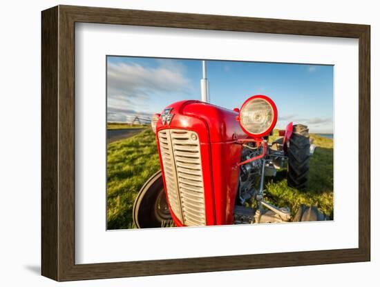 Farm Tractor, Flatey Island, Borgarfjordur, Iceland-null-Framed Photographic Print