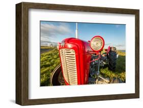 Farm Tractor, Flatey Island, Borgarfjordur, Iceland-null-Framed Photographic Print