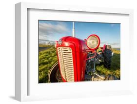 Farm Tractor, Flatey Island, Borgarfjordur, Iceland-null-Framed Photographic Print