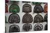 Farm Tractor Seats, Plainsman Museum, Aurora, Nebraska, USA-Walter Bibikow-Mounted Photographic Print