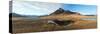 Farm with a Mountain in the Background, Iceland-null-Stretched Canvas