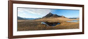 Farm with a Mountain in the Background, Iceland-null-Framed Photographic Print