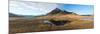 Farm with a Mountain in the Background, Iceland-null-Mounted Photographic Print