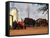 Farm with Old Red Tractor and Firewood, Montevideo, Uruguay-Per Karlsson-Framed Stretched Canvas