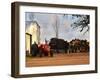 Farm with Old Red Tractor and Firewood, Montevideo, Uruguay-Per Karlsson-Framed Premium Photographic Print