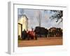 Farm with Old Red Tractor and Firewood, Montevideo, Uruguay-Per Karlsson-Framed Premium Photographic Print