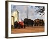 Farm with Old Red Tractor and Firewood, Montevideo, Uruguay-Per Karlsson-Framed Photographic Print