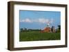 Farm with Red Barn and Corn, Milford Center, Ohio-Bill Bachmann-Framed Photographic Print