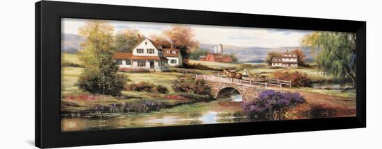 Farm with Stone Bridge-unknown Chiu-Framed Art Print