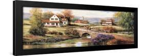 Farm with Stone Bridge-unknown Chiu-Framed Art Print