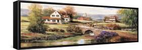Farm with Stone Bridge-unknown Chiu-Framed Stretched Canvas