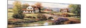 Farm with Stone Bridge-unknown Chiu-Mounted Premium Giclee Print