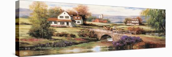 Farm with Stone Bridge-unknown Chiu-Stretched Canvas