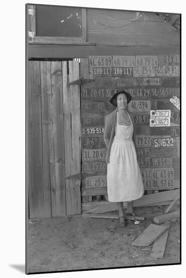 Farm Woman Beside Her Barn Door-Dorothea Lange-Mounted Art Print