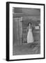 Farm Woman Beside Her Barn Door-Dorothea Lange-Framed Art Print