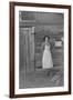 Farm Woman Beside Her Barn Door-Dorothea Lange-Framed Art Print