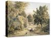 Farm Yard Near Princes Risborough, Buckinghamshire, England-Samuel Palmer-Stretched Canvas