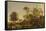 FARM.-PAULUS POTTER-Framed Stretched Canvas