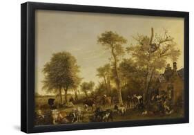 FARM.-PAULUS POTTER-Framed Poster