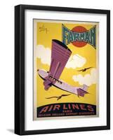 Farman Air Lines-null-Framed Art Print