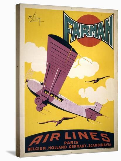 Farman Air Lines-null-Stretched Canvas