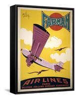 Farman Air Lines-null-Framed Stretched Canvas