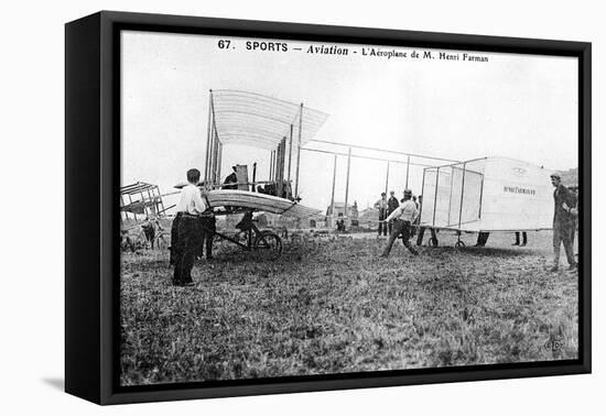 Farman Biplane No 1, C1912-null-Framed Stretched Canvas