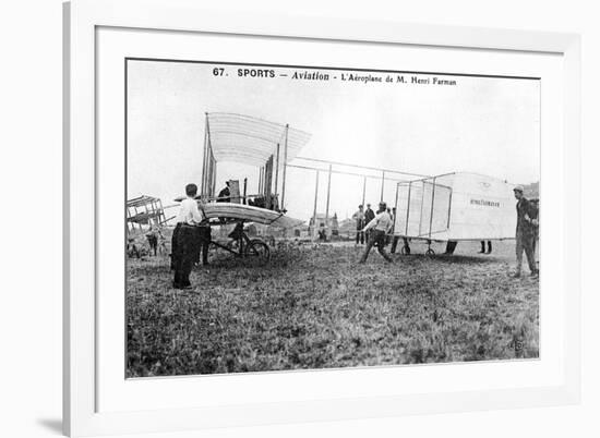 Farman Biplane No 1, C1912-null-Framed Giclee Print