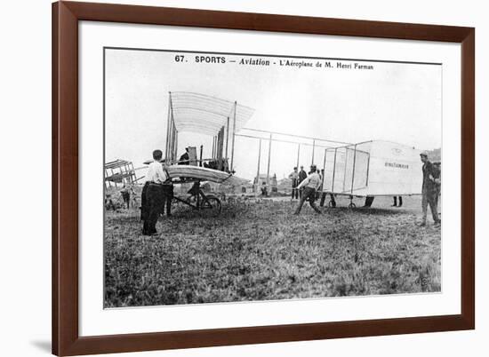 Farman Biplane No 1, C1912-null-Framed Giclee Print