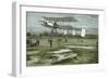 Farman Biplane Record-null-Framed Art Print