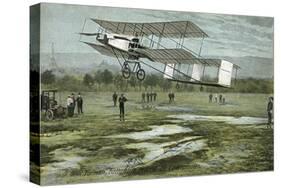 Farman Biplane Record-null-Stretched Canvas