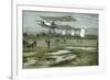 Farman Biplane Record-null-Framed Premium Giclee Print