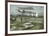 Farman Biplane Record-null-Framed Premium Giclee Print