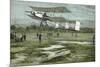 Farman Biplane Record-null-Mounted Premium Giclee Print