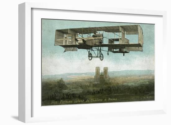 Farman Biplane-null-Framed Art Print