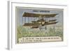 Farman Making the First Cross-Country Aeroplane Flight in Europe-null-Framed Giclee Print