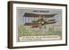 Farman Making the First Cross-Country Aeroplane Flight in Europe-null-Framed Giclee Print