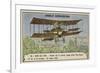 Farman Making the First Cross-Country Aeroplane Flight in Europe-null-Framed Giclee Print