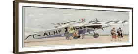 Farman' of Air France Arrives at Paris from Amsterdam-null-Framed Premium Giclee Print