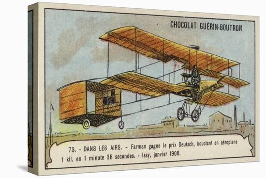 Farman Winning the Grand Prix D'Aviation, Issy, France, January 1908-null-Stretched Canvas