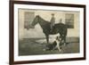 Farmboy with Cat on Horse and Dog-null-Framed Premium Giclee Print