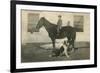 Farmboy with Cat on Horse and Dog-null-Framed Art Print