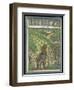 Farmer and His Horse Plough One of a Patchwork of Fields-null-Framed Art Print