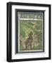 Farmer and His Horse Plough One of a Patchwork of Fields-null-Framed Art Print