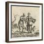 Farmer and his wife in conversation-Adriaen van de Velde-Framed Giclee Print