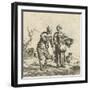 Farmer and his wife in conversation-Adriaen van de Velde-Framed Giclee Print