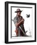 "Farmer and the Bird" or "Harvest Time", August 18,1923-Norman Rockwell-Framed Premium Giclee Print