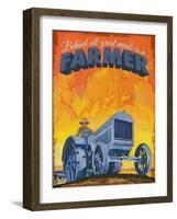 Farmer at Work-null-Framed Giclee Print