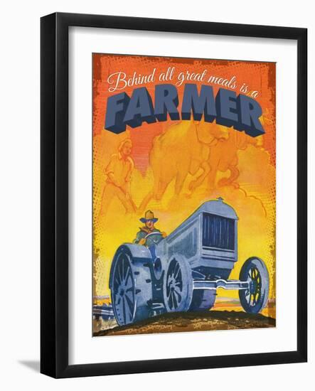 Farmer at Work-null-Framed Giclee Print