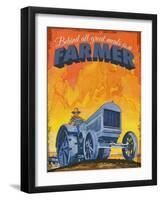 Farmer at Work-null-Framed Giclee Print
